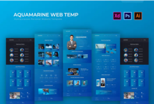 Aquamarine | PSD Web Template | Srmehranclub