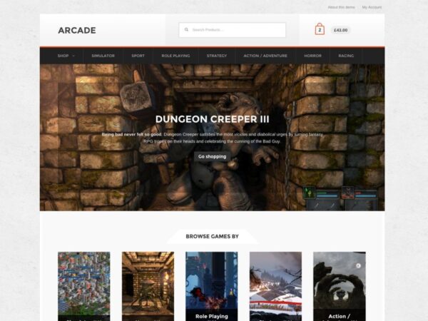 Arcade Storefront Theme for WooCommerce | srmehranclub.com