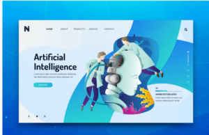 Artificial Intelligence Web PSD and AI Template | Srmehranclub