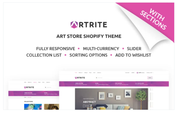 Artrite - Marvellous Art & Paintings Online Store Shopify Theme | Srmehranclub.com