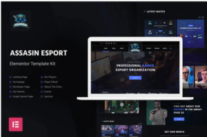 Assasin | eSport Elementor Template Kit| Srmehranclub