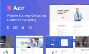 Azir | Finance Consulting Elementor Template Kit| Srmehranclub