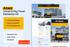 Azwa - Umrah & Hajj Tour Travel Elementor Template Kit download