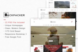 BackPacker - Multipurpose eCommerce PSD Template | Srmehranclub