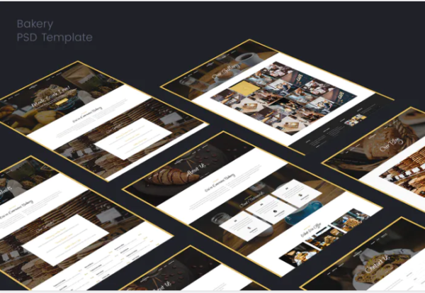 Bakery, Cakery & Food PSD Template | Srmehranclub