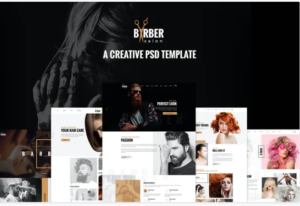 Barber - A Creative PSD Template | Srmehranclub