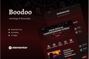 Boodoo - Astrology & Horoscope Elementor Template Kit download