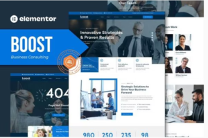 Boost - Business Consulting Elementor Template Kit download
