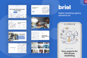 Briel - Digital Marketing Agency Elementor Template Kit| Srmehranclub