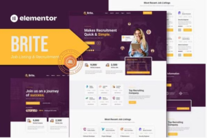 Brite - Job Listing & Recruitment Elementor Template Kit download