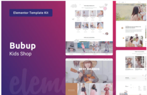 Bubup — Kids Store & Baby Shop Elementor Template Kit | Srmehranclub