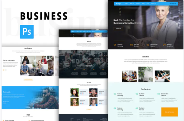 Business Consulting Agency PSD Template | Srmehranclub.com