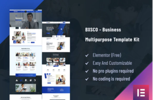 BXSCO - Business Multipurpose Elementor Template Kit | Srmehranclub
