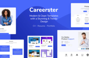 Careerster CV/Resume Elementor Templates | srmehranclub.com