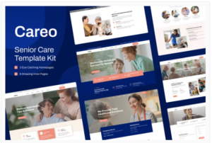 Careo - Elderly & Senior Care Elementor Template Kit Download