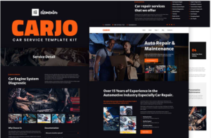 Carjo - Car Services & Repair Elementor Template Kit| Srmehranclub