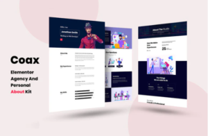 Coax - Agency And Personal About Us Elementor Template Kit