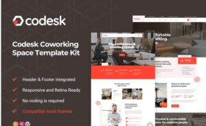 Codesk - Coworking Space Elementor Template Kit| Srmehranclub