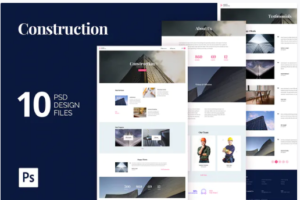 Construction Building Agency PSD Website Template | Srmehranclub.com
