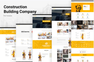 Construction Building Company PSD Website Template | Srmehranclub.com