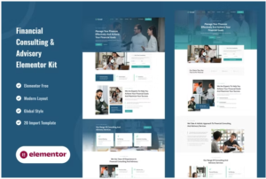 Covad - Financial Consulting & Advisory Services Elementor Template Kit download
