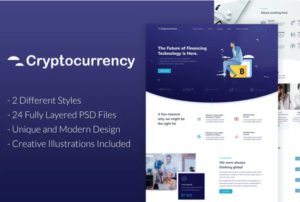 CryptoCurrency - PSD Template | Srmehranclub