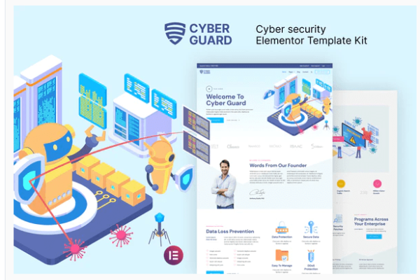 Cyberguard – Cyber Security Elementor Template Kit| Srmehranclub