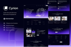 Cyrion - Cyber Security Services Elementor Template Kit download