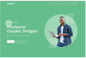 Daniel - Personal Freelancer Elementor Template Kit | Srmehranclub
