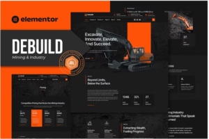 Debuild - Mining & Industry Elementor Pro Template Kit download