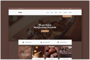 Delicio - Chocolate PSD Template | Srmehranclub.com