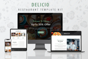 Delicio Restaurant WordPress Template Kit | srmehranclub.com