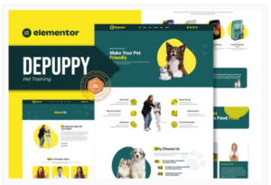 Depuppy - Pet Training Elementor Template Kit Download