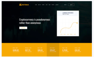 DGtaka - CryptoCurrency PSD Template | Srmehranclub.com