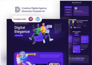 Digenzy - Creative Digital Agency Elementor Template Kit download