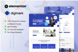 Digimark - Digital Marketing Agency Elementor Pro Template Kit download