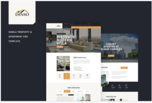 Dinso - Single Property & Apartment PSD Template | Srmehranclub
