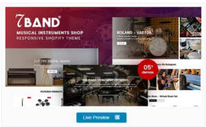 Download 7Band - Musical Instruments Shop Shopify Theme