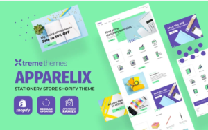 Download Apparelix - Stationery Clean Shopify Theme