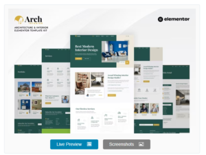Download Archinterior - Architecture & Interior Elementor Pro Template Kit