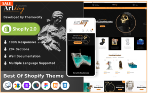 Download Art king Mega art–pottery crafts–gift Super Premium Responsive Shopify 2.0 Theme