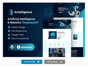 Download Artelligence - AI & Robotics Elementor Template Kit