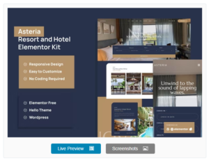 Download Asteria - Resort & Hotel Elementor Template Kit