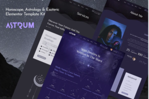 Download Astrum - Horoscope Astrology & Esoteric Magic Elementor Template Kit
