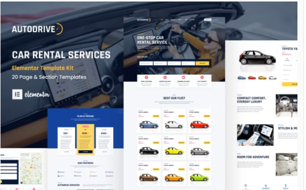 Download Autodrive - Car Rental & Dealer Elementor Template Kit