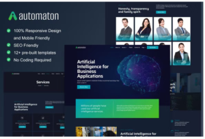 Download Automaton - Artificial Intelligence & Technology Services Elementor Template Kit