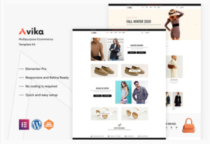 Download Avika - Multipurpose eCommerce Elementor Pro Template Kit