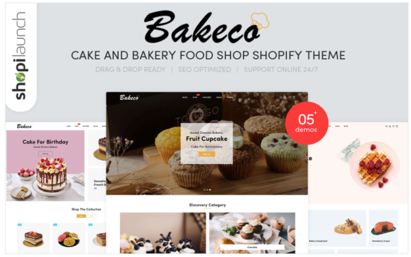 Download Bakeco - Cake & Bakery Food Shop Responsive Shopify Theme