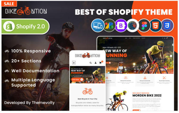 Download Bicycle Mega Sports, Bicycle, Bikes, Rental Shopify 2.0 Responsive Template