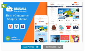 Download BigSale - The Clean, Minimal & Unlimited Bootstrap 4 Shopify Theme (12+ HomePages)